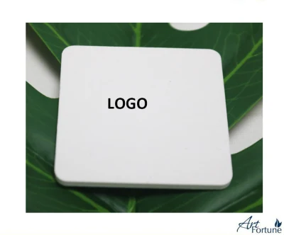 Diffusore in gesso profumato con logo personalizzato con disco quadrato in ceramica per olio essenziale